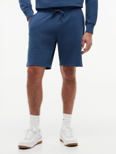 Blue Flag Embroidery Sweat Bermuda Shorts  Men