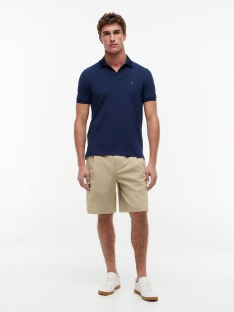 Blue Moisture Wicking Pique Regular Polo Shirt  Men