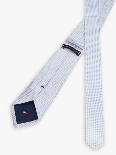 Multi Pure Silk Jacquard Micro Geometric Tie  Men