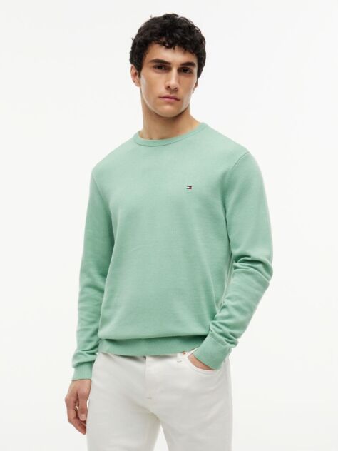 Green Flag Embroidery Jumper  Men