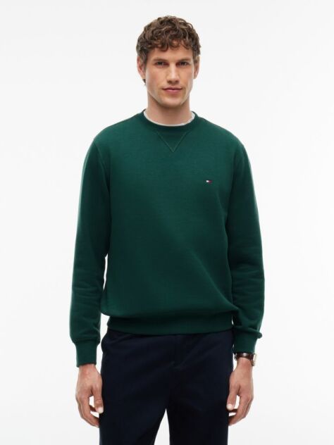 Green Essential Fleece Sweatshirt  Men