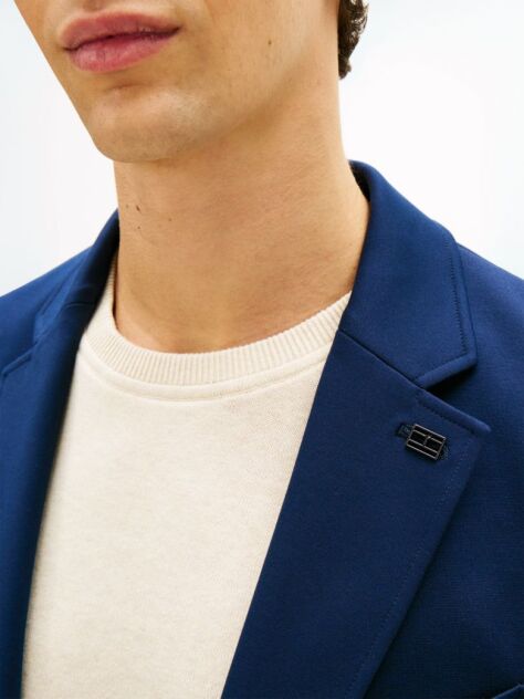 Μπλε Performance Smart Casual Blazer Σε Κανονική Γραμμή  Άνδρες