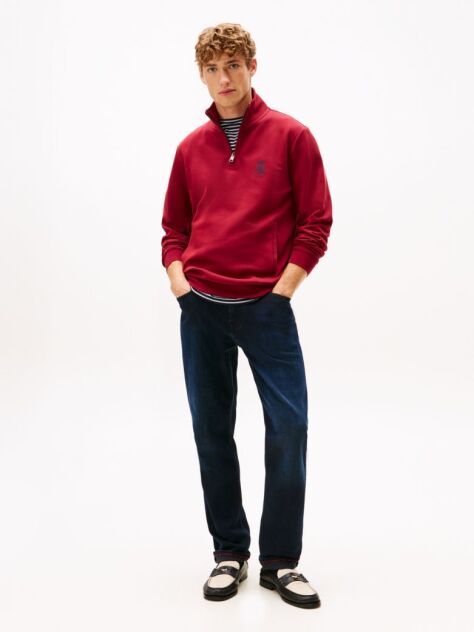 Blue Denton Straight Leg Jeans  Men