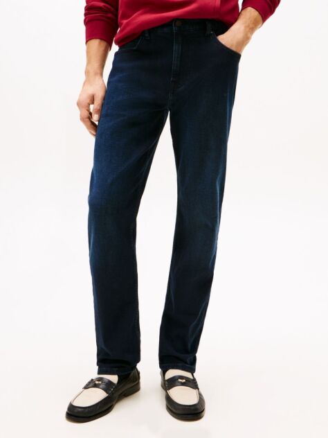 Blue Denton Straight Leg Jeans  Men