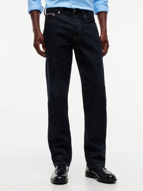 Blue Selvedge Regular Straight Leg Jeans  Men