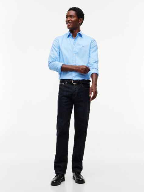 Blue Selvedge Regular Straight Leg Jeans  Men