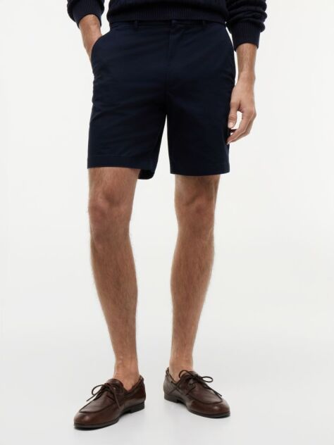 Blue Dover Twill Chino Bermuda Shorts  Men