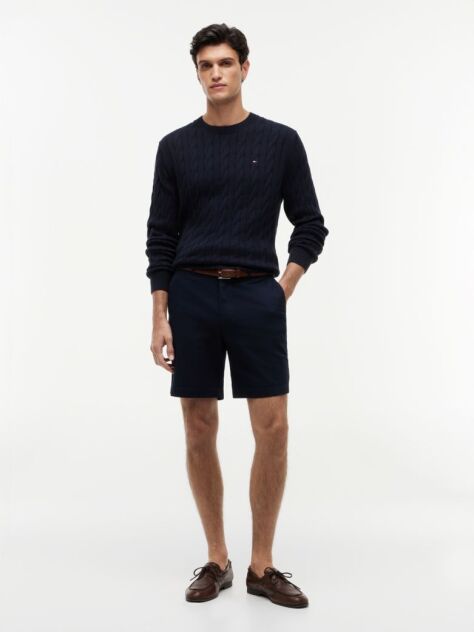 Blue Dover Twill Chino Bermuda Shorts  Men