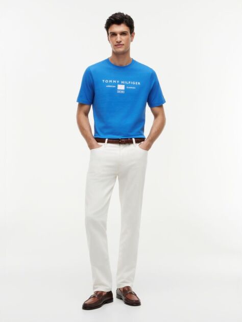 Blue Jersey Logo T-Shirt  Men