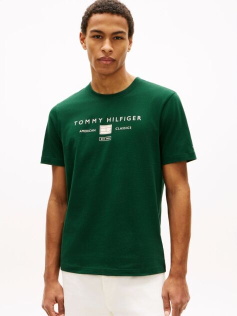 Green Jersey Logo T-Shirt  Men