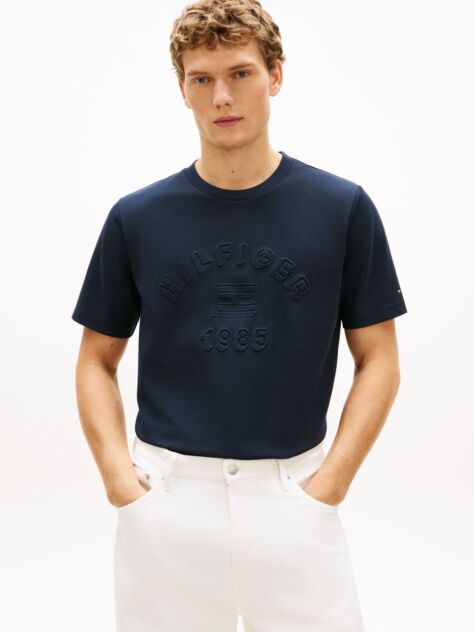 Blue Classic Tonal Logo T-Shirt  Men