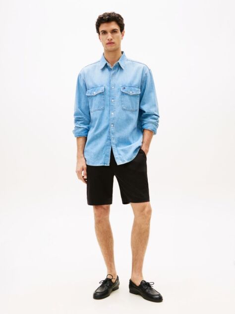 Black Classic Sweat Bermuda  Shorts  Men