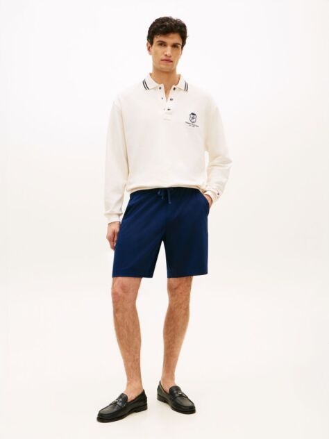 Blue Classic Sweat Bermuda  Shorts  Men