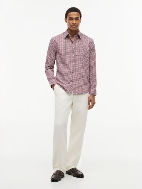 Multi Flex Poplin Gingham Shirt  Men