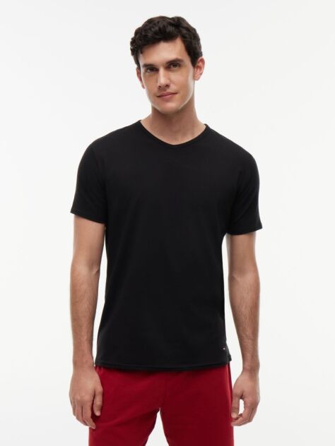 Black 3-Pack Premium Essential V-Neck Lounge T-Shirts  Men