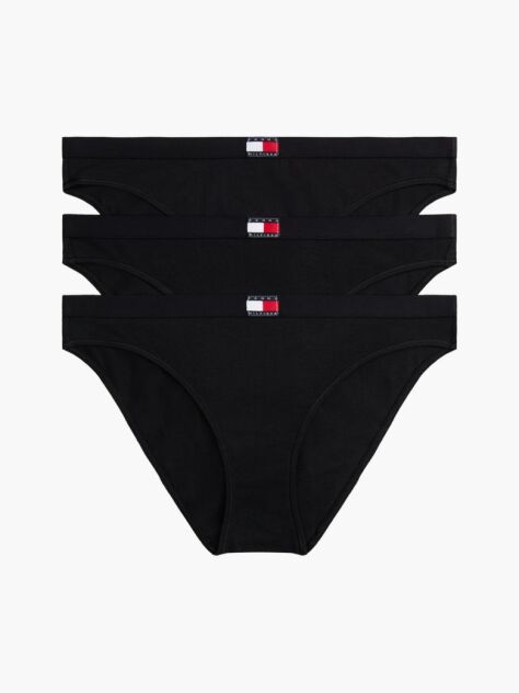 Black 3-Pack Heritage Logo Briefs  Women