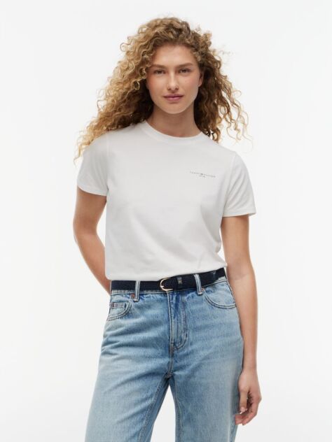 Άσπρο 1985 Collection T-Shirt Με Κλασική Λαιμόκοψη  Γυναίκες
