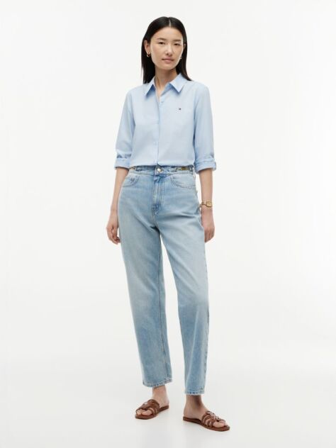Blue Flag Horsebit Regular Tapered Ankle Jeans  Women
