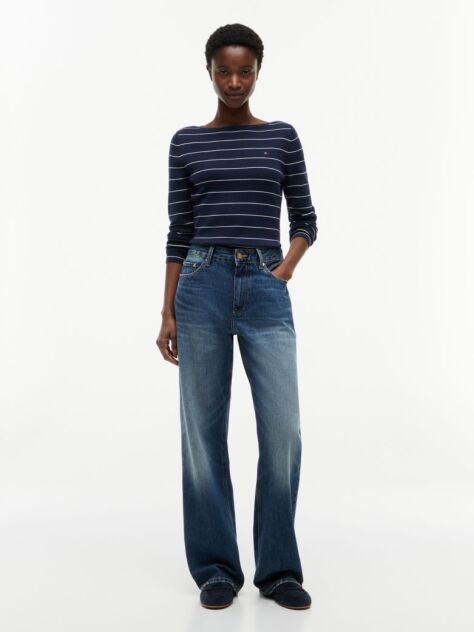 Multi Premium Knit Boat Neck Jumper  Women