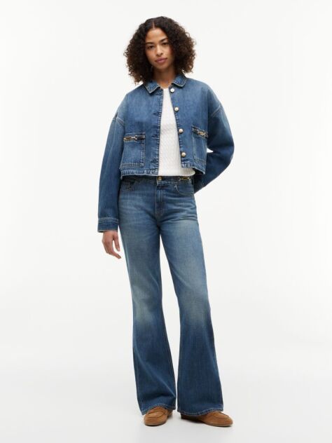 Blue Flag Horsebit Relaxed Denim Jacket  Women