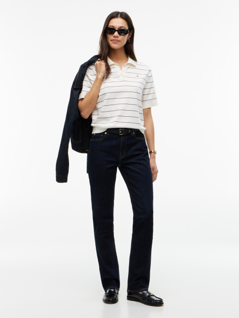 Blue Mid Rise Slim Jeans  Women