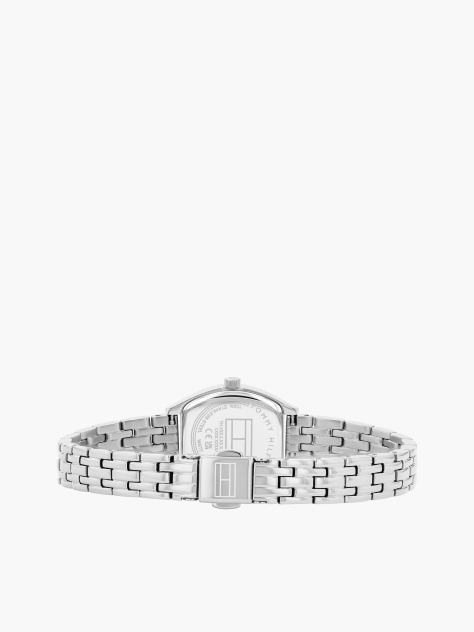 Blue Square Blue Dial Stainless Steel Chain-Link Watch  Women