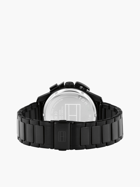 Black Black Ionic-Plated Stainless Steel Chronograph Watch  Men