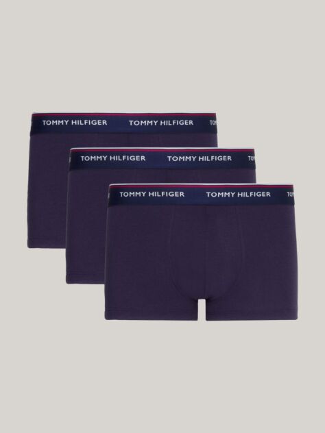 Blue 3-Pack Stretch Cotton Trunks  Men