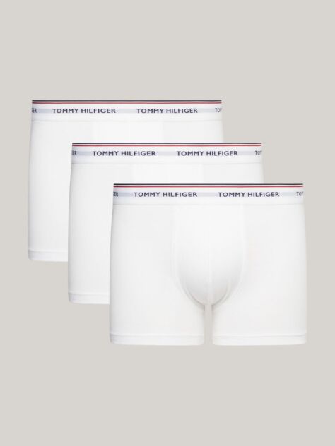 White 3-Pack Stretch Cotton Trunks  Men