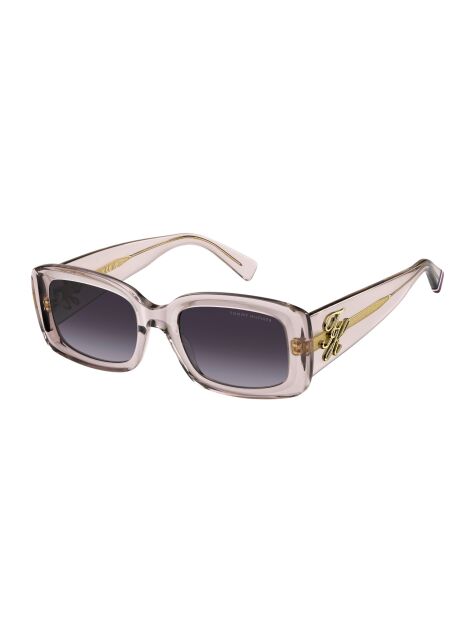 Pink Logo Plaque Rectangular Sunglasses  Women