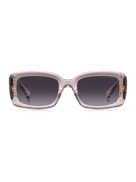 Pink Logo Plaque Rectangular Sunglasses  Women