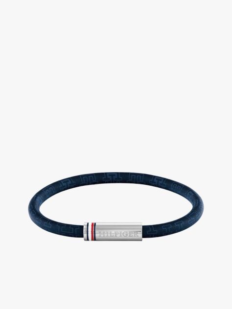 Blue Blue Leather Bracelet  Men