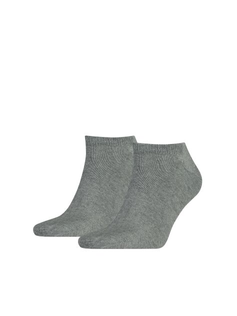 Grey 2-Pack Plain Trainer Socks  Men