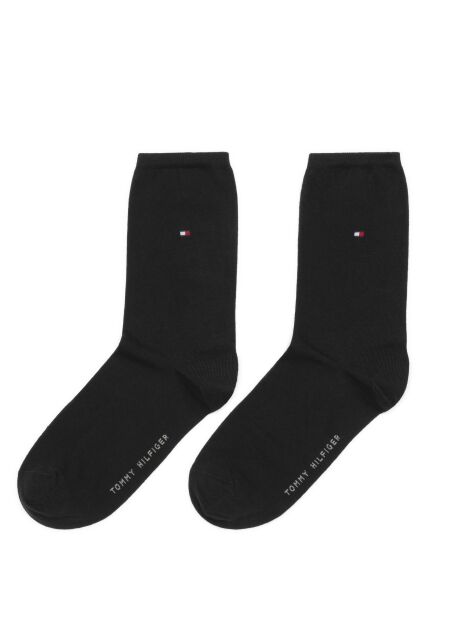 Black 2-Pack Stretch Cotton Blend Socks  Women