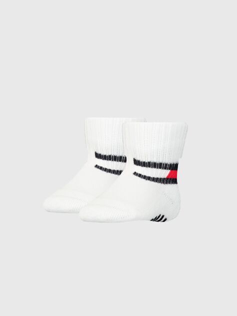 Άσπρο Tommy Hilfiger Βρεφικές Κάλτσες 2 Ζεύγη  Βρεφικά