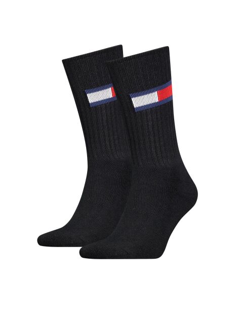 Black Unisex Crew socks 2 pack  Unisex