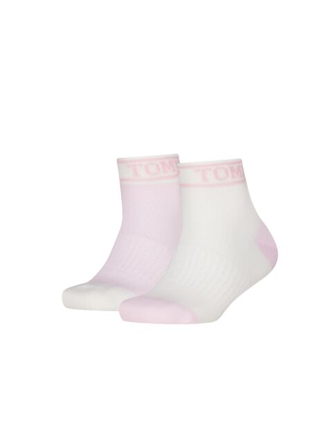 Pink 2-Pack Logo Ankle Socks  Kids Unisex
