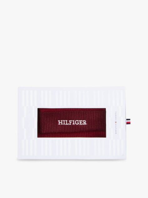 Red Kids' Hilfiger Monotype Beanie and Snood Set  Kids Unisex
