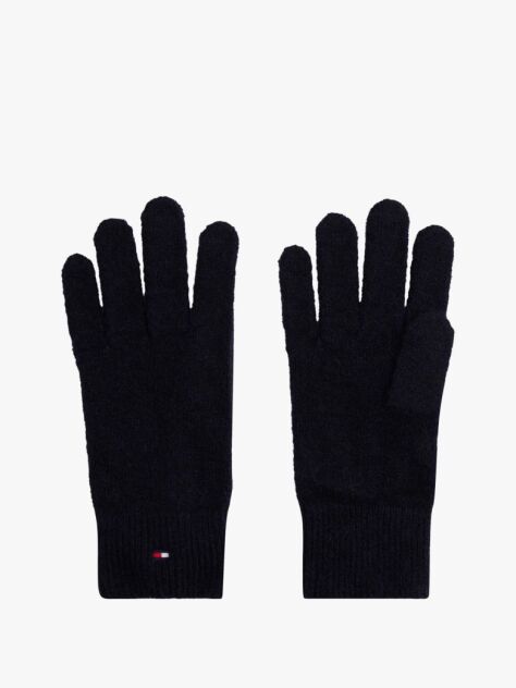 Blue Hilfiger Flag Fluffy Knit Gloves  Women