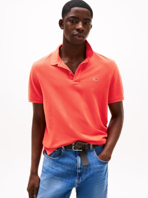 Orange Slim Fit Polo Shirt  Men