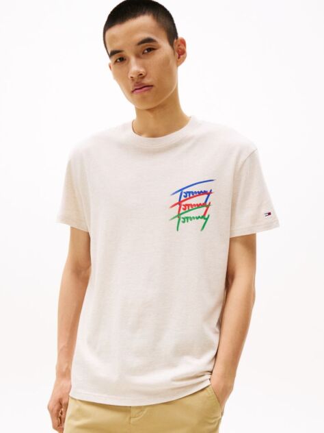 White Back Logo Graphic T-Shirt  Men