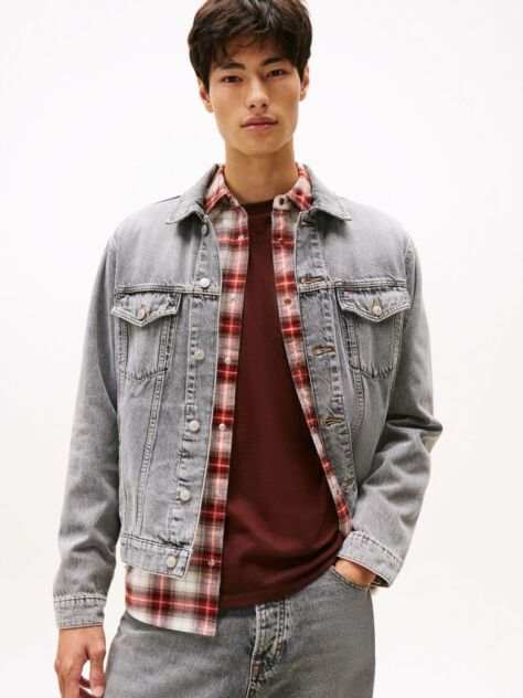 Denim Ryan Back Logo Denim Trucker Jacket  Men