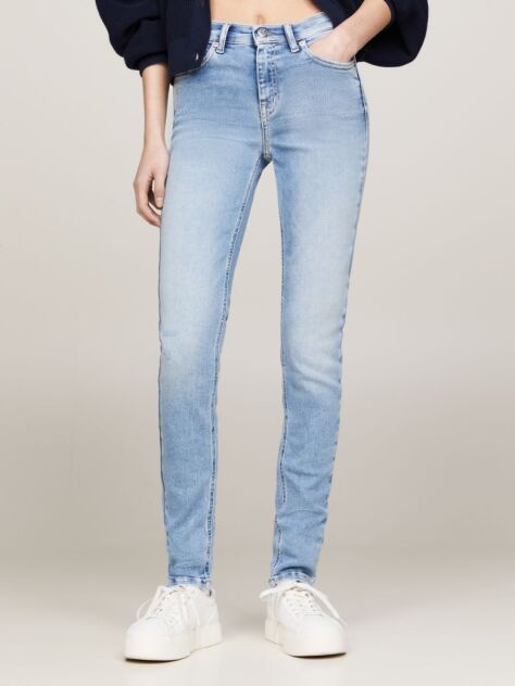 Denim Nora Mid Rise Skinny Faded Jeans  Women