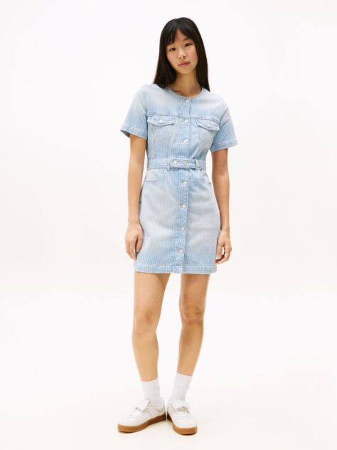 Denim Button-Down Denim Mini Dress  Women