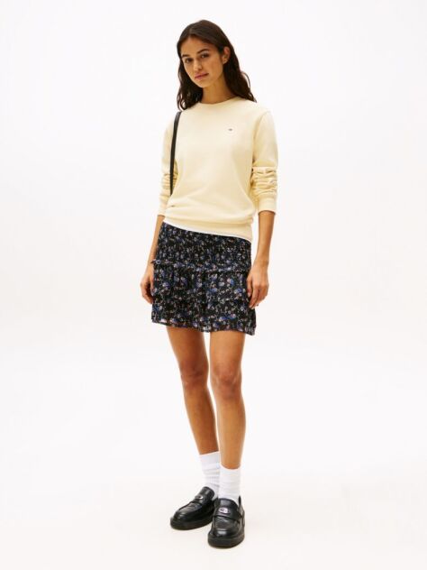 Multi Floral Print Tiered Mini Skirt  Women