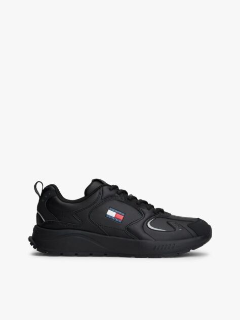 Μαύρο Cleat Sneakers Με Μίξη Υφών  Άνδρες