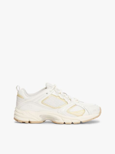 Beige Mesh Cleat Archive Runner Trainers  Women