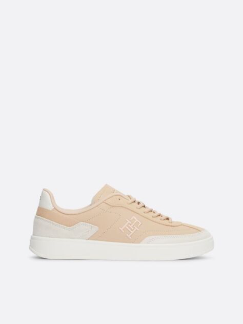 Pink Heritage Suede Court Trainers  Women