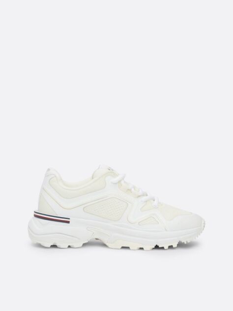Άσπρο Sneakers Με Τρακτερωτή Σόλα  Γυναίκες