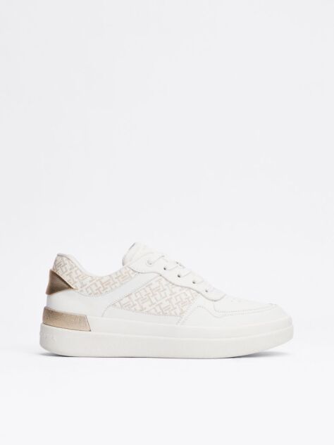 Multi TH Monogram Leather Court Trainers  Women